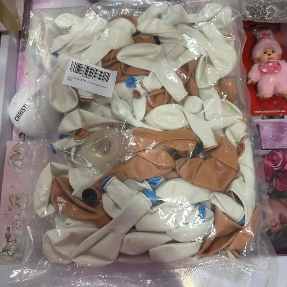 145Pcs Dusty Blue and Pink Balloons Garland Kit